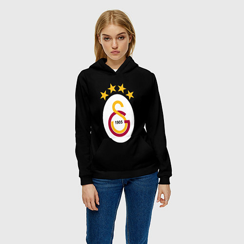 Женская толстовка Galatasaray logo fc / 3D-Черный – фото 3