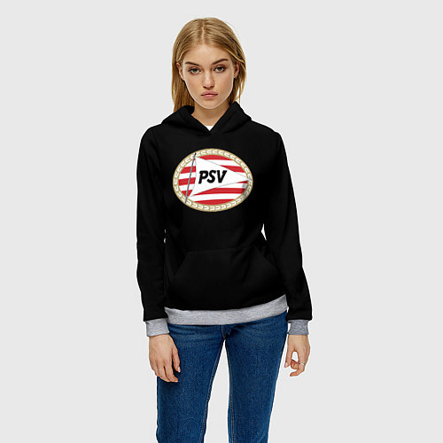 Женская толстовка PSV fc club / 3D-Меланж – фото 3