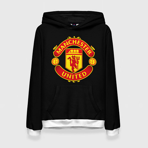 Женская толстовка Manchester United fc club / 3D-Белый – фото 1