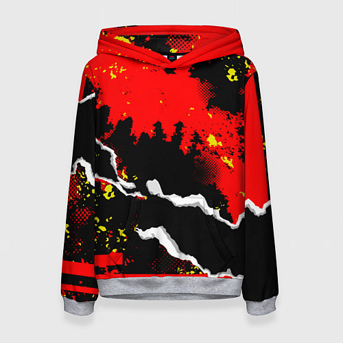 Женская толстовка Abstractionism pattern / 3D-Меланж – фото 1