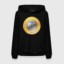 Толстовка-худи женская BTC money, цвет: 3D-черный