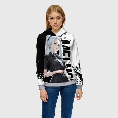 Женская толстовка Молодая Мэй Мэй из jujutsu kaisen / 3D-Меланж – фото 3