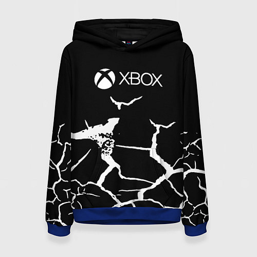 Женская толстовка Xbox game текстура рельеф / 3D-Синий – фото 1