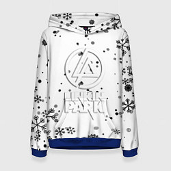Женская толстовка Linkin park текстура зима рок