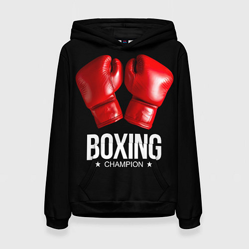 Женская толстовка Boxing Champion / 3D-Черный – фото 1