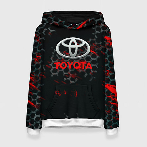 Женская толстовка Toyota краски броня / 3D-Белый – фото 1