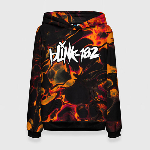 Женская толстовка Blink 182 red lava / 3D-Черный – фото 1