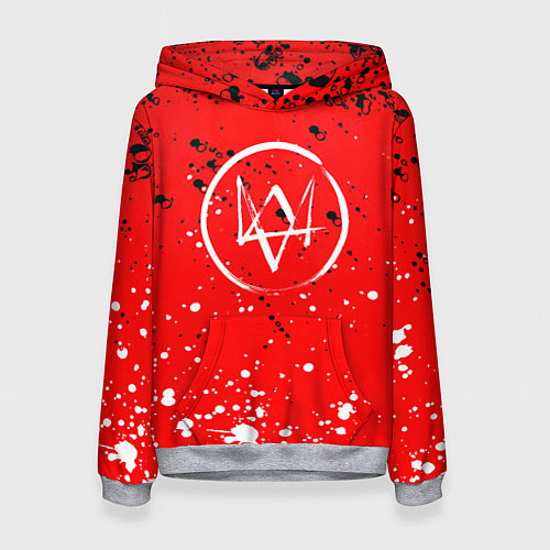Женская толстовка Watch Dogs брызги красок / 3D-Меланж – фото 1