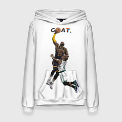 Толстовка-худи женская Goat 23 - LeBron James, цвет: 3D-белый