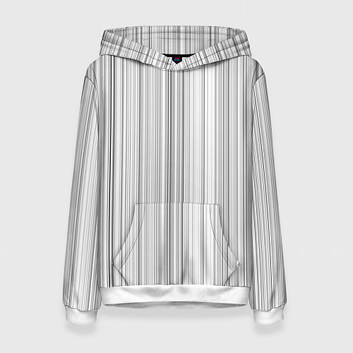 Женская толстовка Полосатая рябь белый / 3D-Белый – фото 1