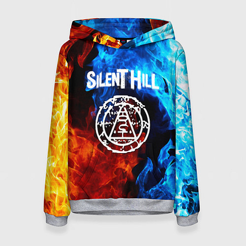 Женская толстовка Silent hill огненный стиль / 3D-Меланж – фото 1