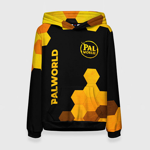 Женская толстовка Palworld - gold gradient вертикально / 3D-Черный – фото 1