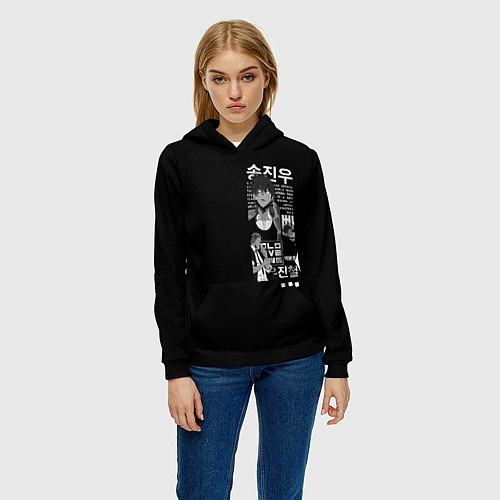 Женская толстовка NoSolo Leveling / 3D-Черный – фото 3