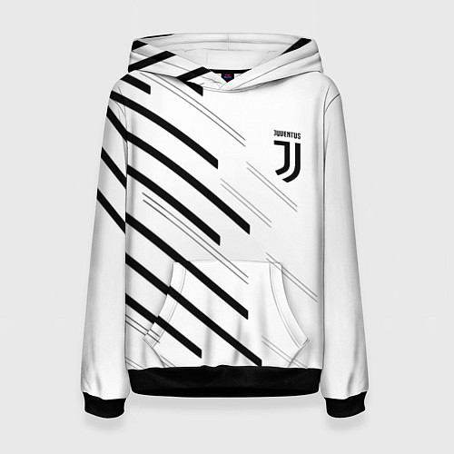 Женская толстовка Juventus sport geometry / 3D-Черный – фото 1