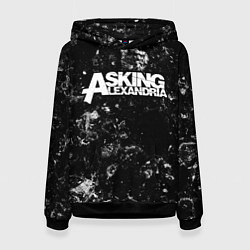 Толстовка-худи женская Asking Alexandria black ice, цвет: 3D-черный