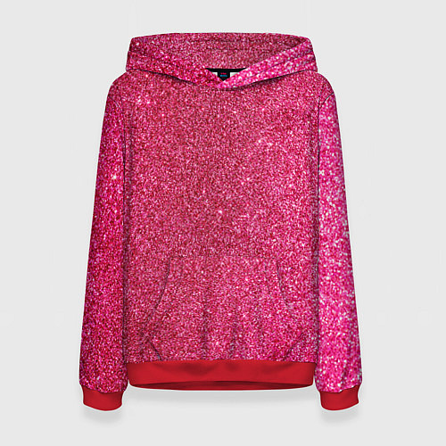 Женская толстовка Яркий розовый блеск / 3D-Красный – фото 1
