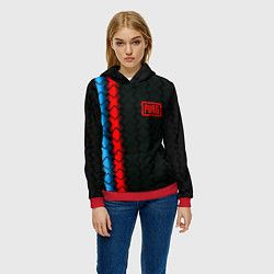 Толстовка-худи женская ПАБГ игровая коллекция, цвет: 3D-красный — фото 2