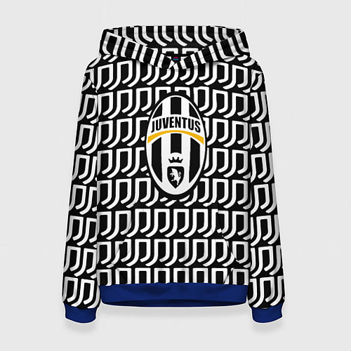 Женская толстовка Juventus pattern fc / 3D-Синий – фото 1