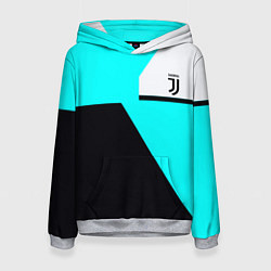 Толстовка-худи женская Juventus sport geometry fc, цвет: 3D-меланж