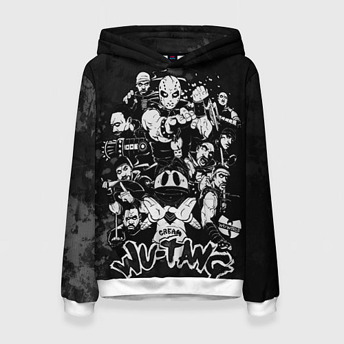 Женская толстовка Wu tang clan mask / 3D-Белый – фото 1