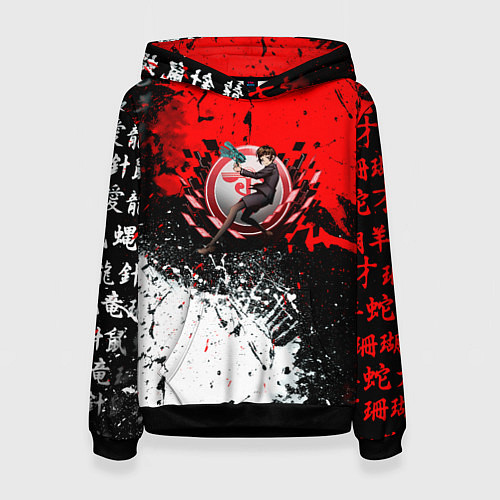 Женская толстовка Psychopass anime текстура / 3D-Черный – фото 1