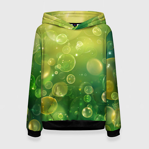 Женская толстовка Летние пузыри / 3D-Черный – фото 1