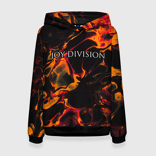 Женская толстовка Joy Division red lava / 3D-Черный – фото 1