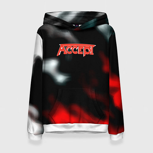 Женская толстовка Accept rock steel / 3D-Белый – фото 1