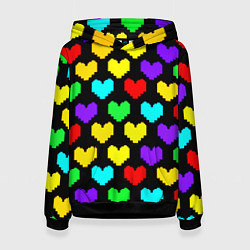 Женская толстовка Undertale heart pattern