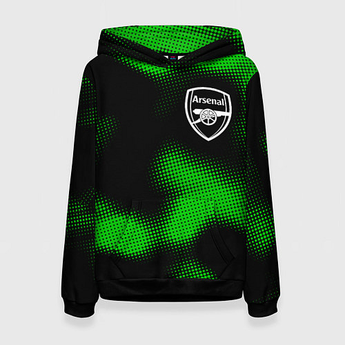 Женская толстовка Arsenal sport halftone / 3D-Черный – фото 1