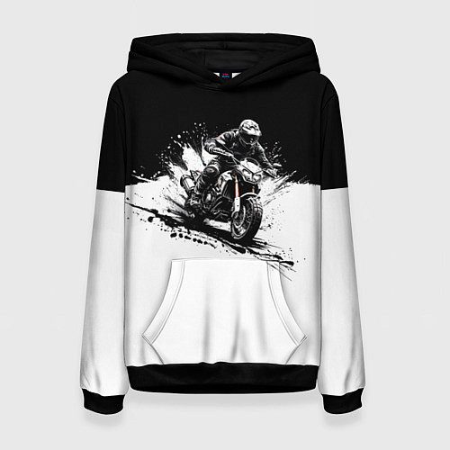 Женская толстовка Scrambler BlacknWhite / 3D-Черный – фото 1