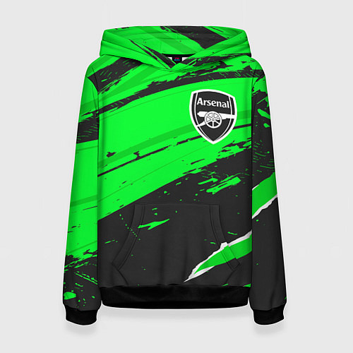 Женская толстовка Arsenal sport green / 3D-Черный – фото 1