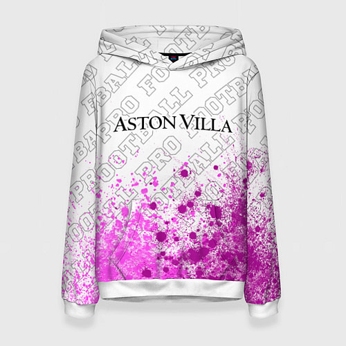 Женская толстовка Aston Villa pro football посередине / 3D-Белый – фото 1