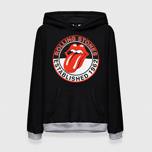 Женская толстовка Rolling Stones Established 1962 group / 3D-Меланж – фото 1