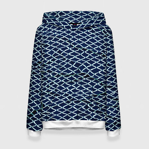 Женская толстовка Ромбичный узор / 3D-Белый – фото 1
