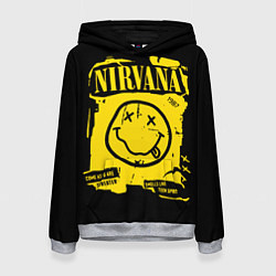 Женская толстовка Nirvana - смайлик