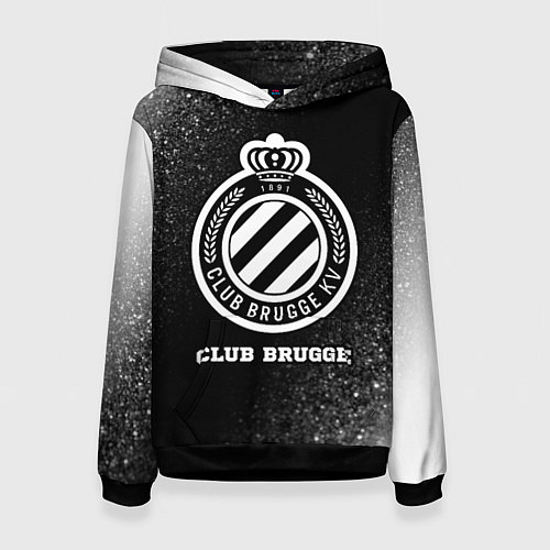 Женская толстовка Club Brugge sport на темном фоне / 3D-Черный – фото 1