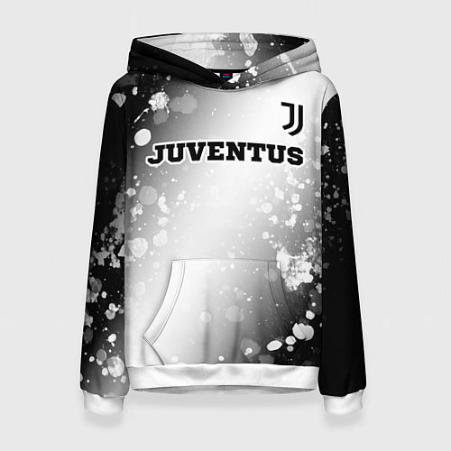 Женская толстовка Juventus sport на светлом фоне посередине / 3D-Белый – фото 1