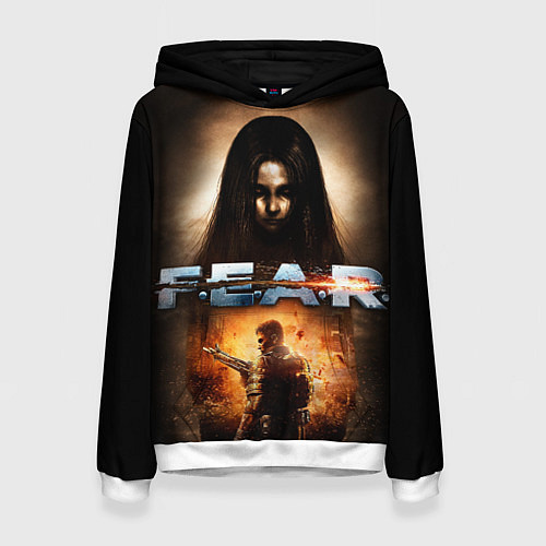 Женская толстовка FEAR - project origin / 3D-Белый – фото 1