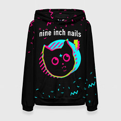 Женская толстовка Nine Inch Nails - rock star cat