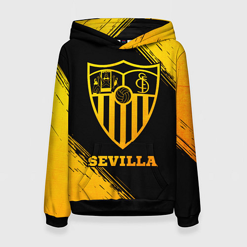 Женская толстовка Sevilla - gold gradient / 3D-Черный – фото 1