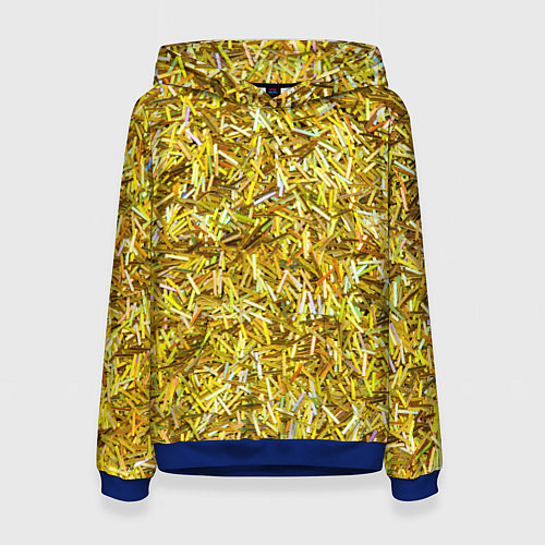 Женская толстовка Золотые ленточки / 3D-Синий – фото 1