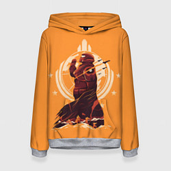 Толстовка-худи женская Helldivers 2: Hell Marine, цвет: 3D-меланж