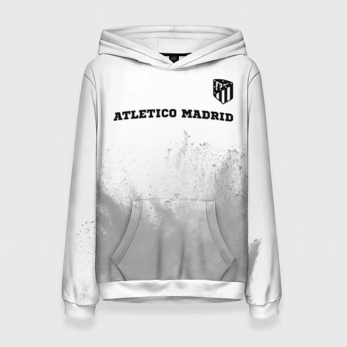 Женская толстовка Atletico Madrid sport на светлом фоне посередине / 3D-Белый – фото 1