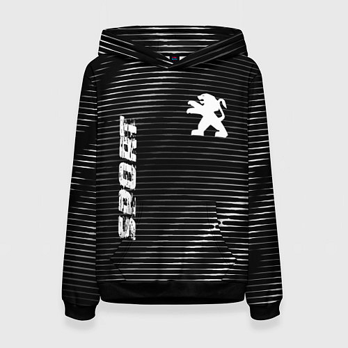 Женская толстовка Peugeot sport metal / 3D-Черный – фото 1