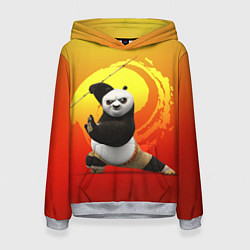 Толстовка-худи женская Мастер По - Кунг-фу панда, цвет: 3D-меланж