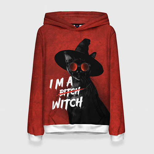 Женская толстовка I am witch / 3D-Белый – фото 1