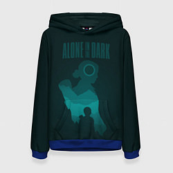 Толстовка-худи женская Alone in the dark - Emily, цвет: 3D-синий