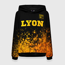 Женская толстовка Lyon - gold gradient посередине