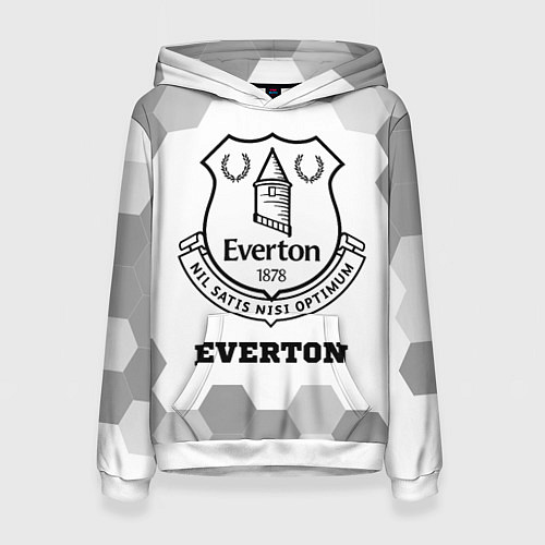 Женская толстовка Everton sport на светлом фоне / 3D-Белый – фото 1